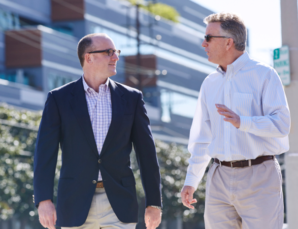 WESTMAC Commercial Brokerage Company agents walking in Santa Monica, CA